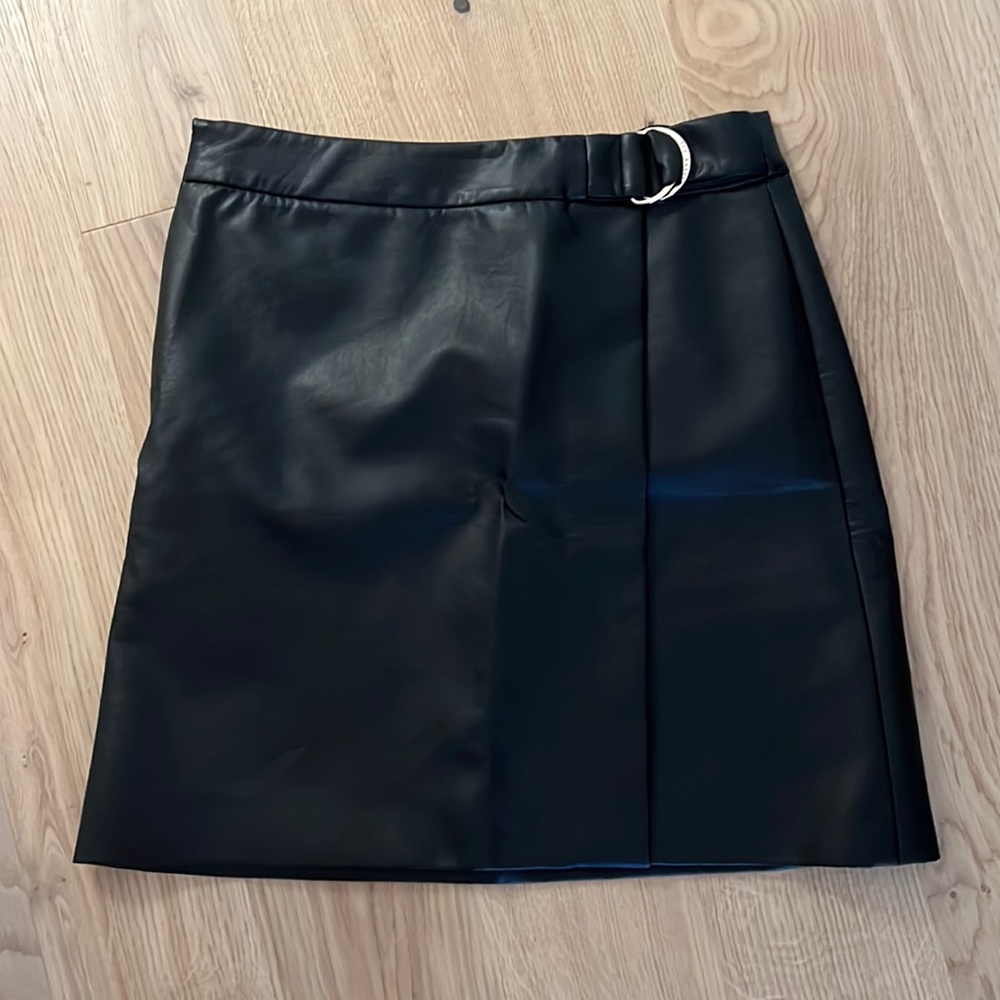 Ted Baker faux leather mini skirt